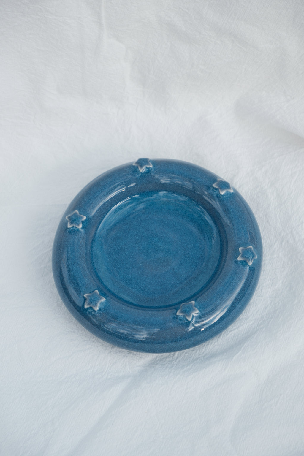 Blue Star Bubble Plate
