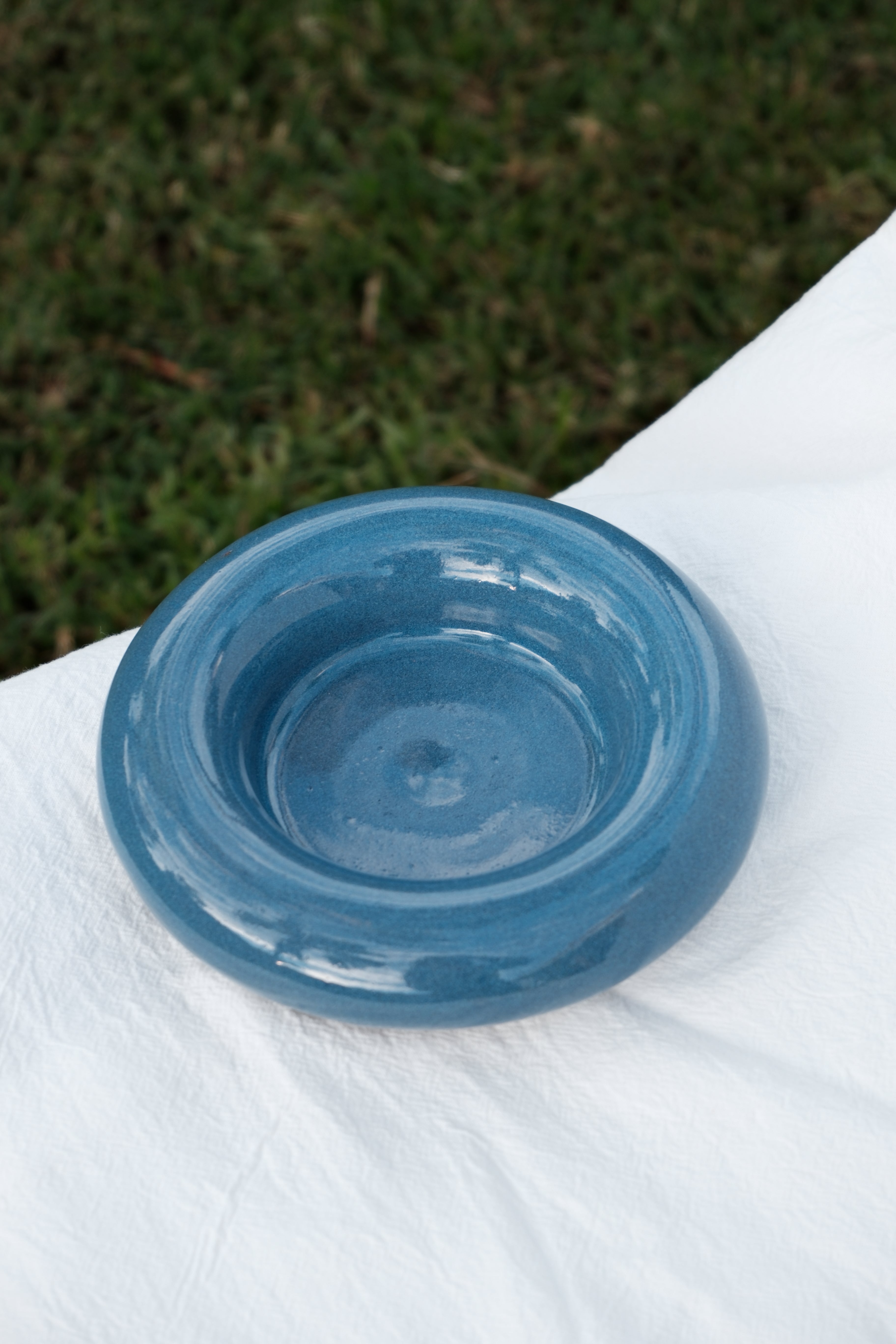 Blue Bubble Plate